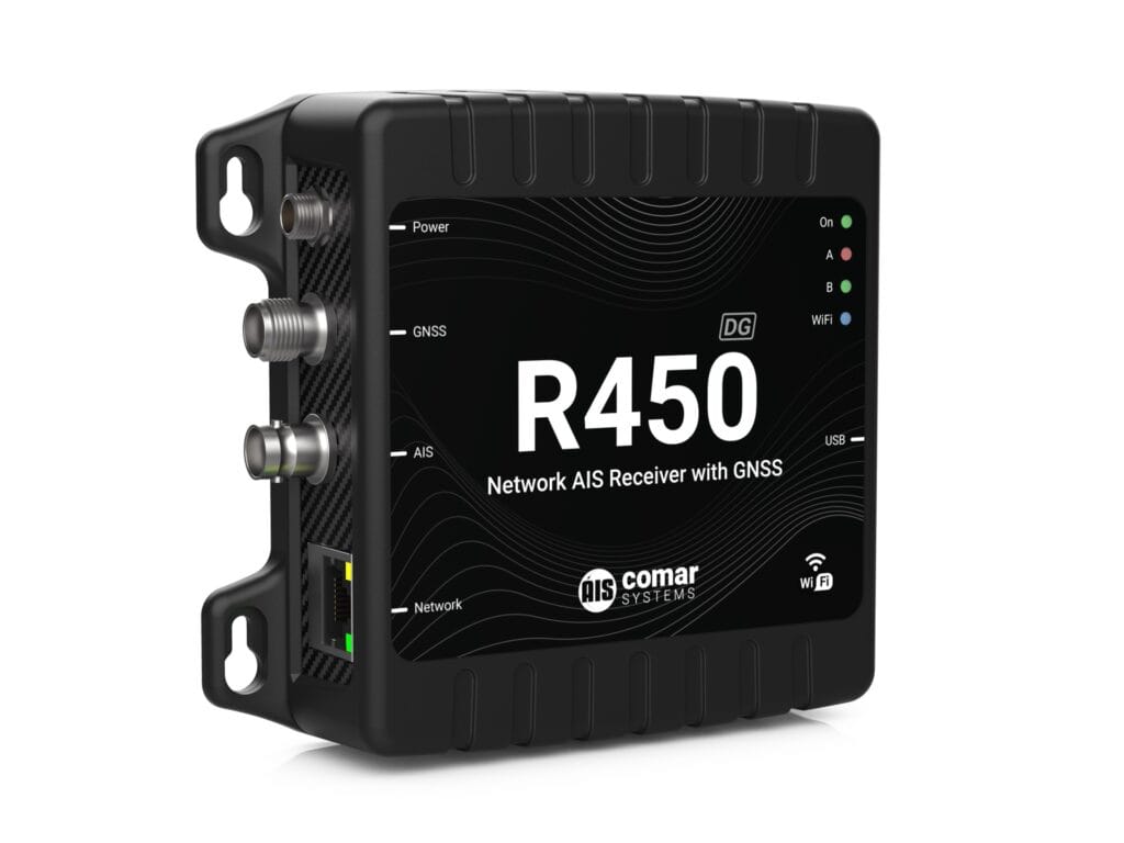 R450-DG Network AIS Receiver with Ethernet, WiFi & GNSS - Comar Systems